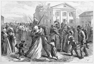 Zmobilizowani kolorowi wolontariusze w Little Rock, Arkansas, z Harper