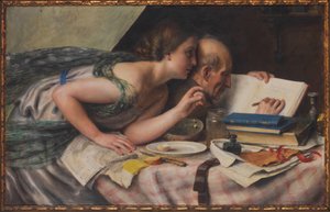 Poeta i jego muza, 1925. autorstwa Alfred Schwarzschild