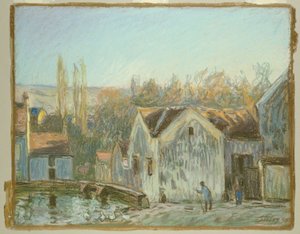 Zakątek Moret-sur-Loing autorstwa Alfred Sisley