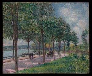 Aleja kasztanowców autorstwa Alfred Sisley