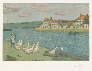 Brzegi rzeki, 1897 autorstwa Alfred Sisley