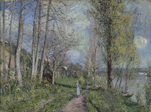 Brzegi Sekwany, ok. 1880-81 autorstwa Alfred Sisley