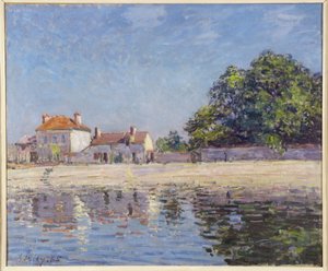 Brzegi Loing, Saint-Mammes autorstwa Alfred Sisley