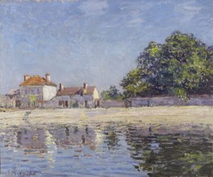 Brzegi Loing, Saint-Mammes (Rzeka Loing w Saint-Mammes), 1885 autorstwa Alfred Sisley