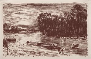 Banks of the Loing, niedaleko Saint-Mammès autorstwa Alfred Sisley