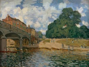Most w Hampton Court autorstwa Alfred Sisley
