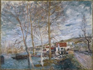 Powódź w Moret Powódź w Moret, 1879 autorstwa Alfred Sisley