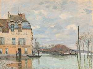 Powódź w Port-Marly autorstwa Alfred Sisley