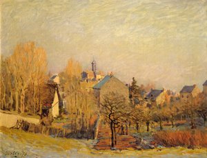 Mroźny poranek w Louveciennes autorstwa Alfred Sisley
