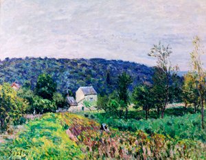 Wzgórza otaczające Paryż, 1879 autorstwa Alfred Sisley