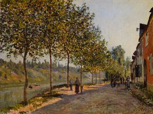 Czerwcowy poranek w Saint-Mammès autorstwa Alfred Sisley