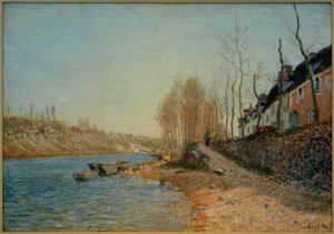 Biały Krzyż w Saint-Mammès autorstwa Alfred Sisley