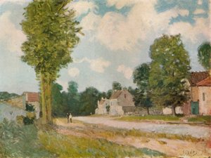 Droga do Wersalu, XIX wiek, 1929 autorstwa Alfred Sisley