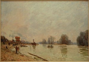 Sekwana w Suresnes autorstwa Alfred Sisley
