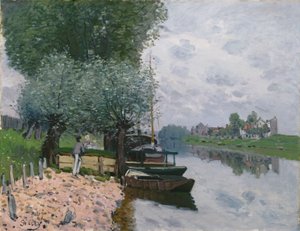Sekwana w Bougival autorstwa Alfred Sisley