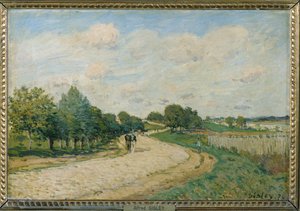 Droga do Mantes ... autorstwa Alfred Sisley