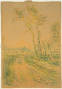 Krajobraz z drzewami autorstwa Alfred Sisley