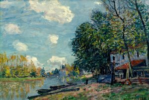 Moret - Banki Loingu autorstwa Alfred Sisley