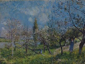 Sad na wiosnę autorstwa Alfred Sisley