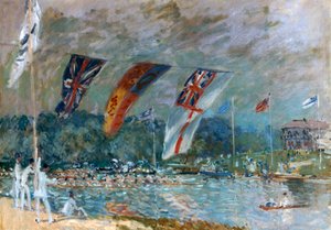 Regaty w Molesey, 1874 autorstwa Alfred Sisley