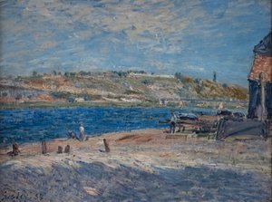 Brzegi rzeki w Saint-Mammès autorstwa Alfred Sisley