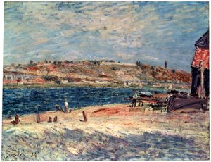 Brzegi rzeki w Saint-Mammès, 1884. autorstwa Alfred Sisley