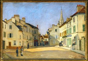 Rue de la Chaussee w Argenteuil autorstwa Alfred Sisley