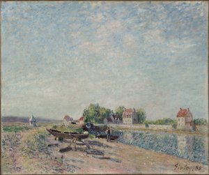 Saint-Mammes, Kanał Loing autorstwa Alfred Sisley