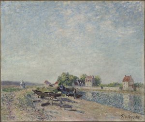 Saint-Mammes, Kanał Loing autorstwa Alfred Sisley