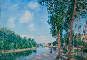 Święta Matka, Słońce Czerwca - Obraz Alfreda Sisleya (1839-1899) autorstwa Alfred Sisley