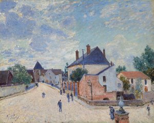 Ulica w Moret, ok. godz. 1890. autorstwa Alfred Sisley