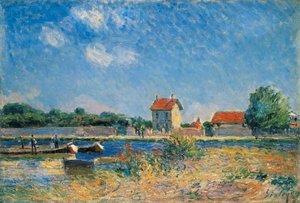 Brzegi Canal du Loing w Saint-Mammes autorstwa Alfred Sisley