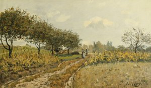 Ścieżka na wsi; Droga na wsi, 1876 autorstwa Alfred Sisley