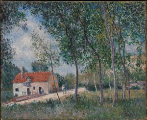 Droga z Moret do Saint-Mammès autorstwa Alfred Sisley