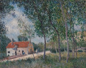 Droga z Moret do Saint-Mammès, 1883-85. autorstwa Alfred Sisley