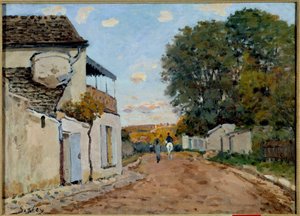 Droga do Louveciennes Obraz Alfreda Sisleya (1839-1899) 1872 Ze zbiorów prywatnych autorstwa Alfred Sisley