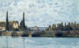 Sekwana w Bougival, 1873 autorstwa Alfred Sisley
