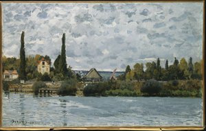 Sekwana w Bougival, 1873 autorstwa Alfred Sisley