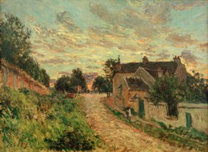 Ścieżka w Louvecienne autorstwa Alfred Sisley