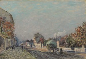 Ulica w Marly, 1876 autorstwa Alfred Sisley