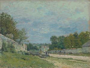 Droga Wersalska; Droga do Wersalu, 1876 autorstwa Alfred Sisley
