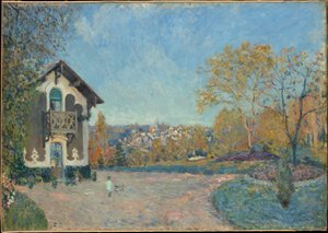 Widok na Marly-le-Roi z Coeur-Volant autorstwa Alfred Sisley