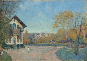 Widok Marly-le-Roi z Coeur-Volant, 1876. autorstwa Alfred Sisley