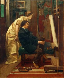 A.Stevens, malarz i jego model