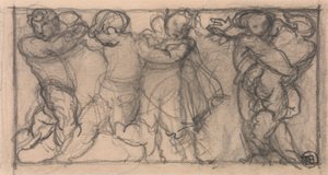 Grupa Cherubinów (projekt fryzu?) autorstwa Alfred Emile Stevens