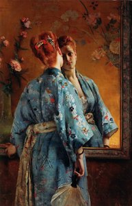 Japońska paryska, ok. 1871-1874. autorstwa Alfred Emile Stevens