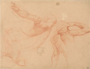 Studium trzech postaci w Ruchu autorstwa Alfred Emile Stevens