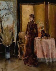 Śnieg. autorstwa Alfred Emile Stevens