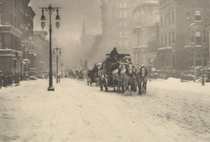 Ponury dzień, c.1897 (fotograwiura) autorstwa Alfred Stieglitz