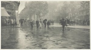 Mokry dzień na bulwarze, Paryż autorstwa Alfred Stieglitz